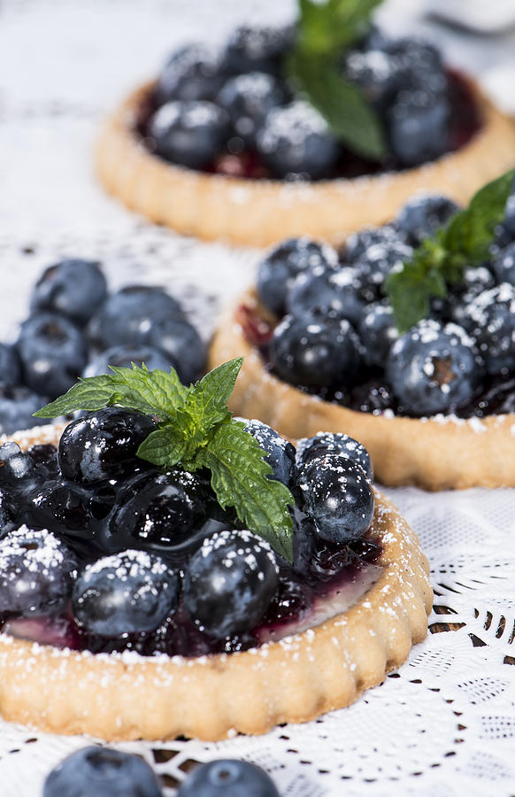 Blueberry Photograph - Blueberry Tart #1 by Handmade Pictures