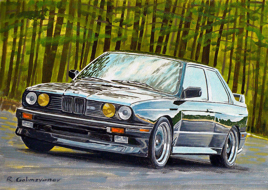 Car Painting - Bmw M3 E30 by Rimzil Galimzyanov