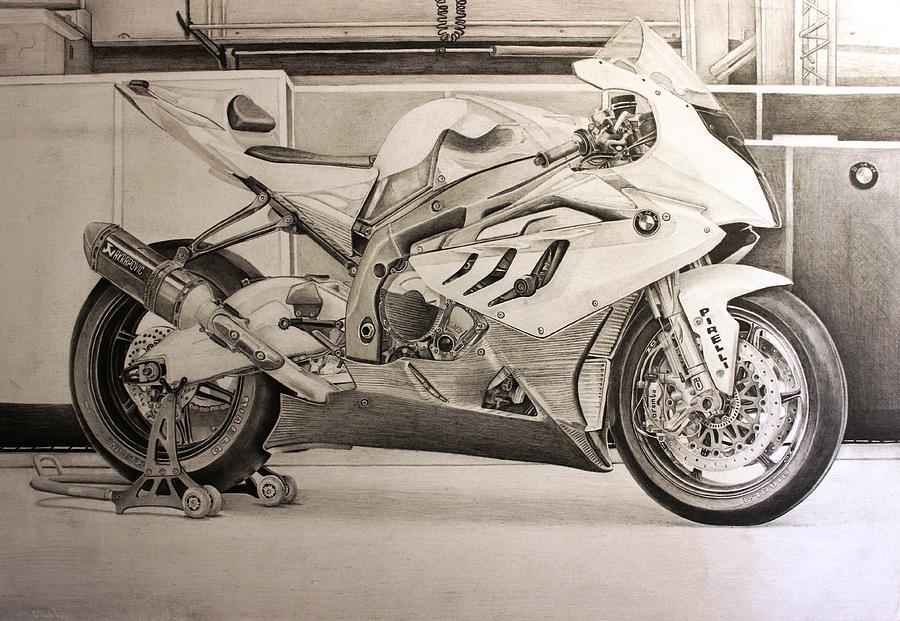 Bmw S1000rr Drawing by Gary Reising