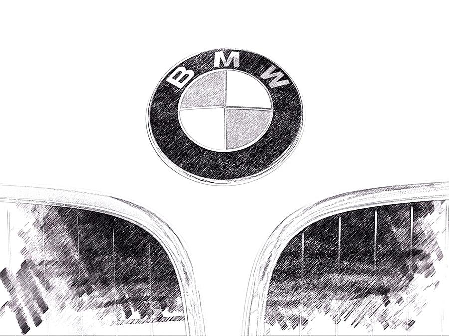 BMW Z3 Emblem in Black #1 Photograph by Brooke Roby - Fine Art America