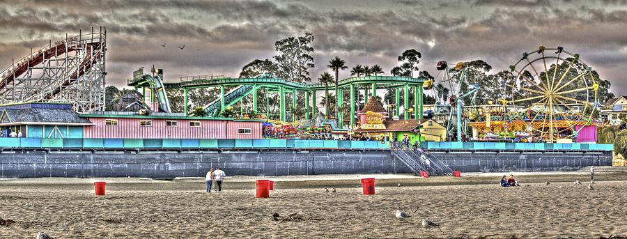 Boardwalk and Amusement 4 #1 Photograph by SC Heffner