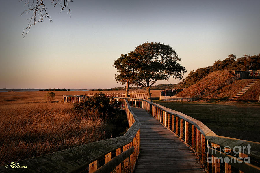Boardwalk At Fort Fisher #1 Photograph by Phil Mancuso