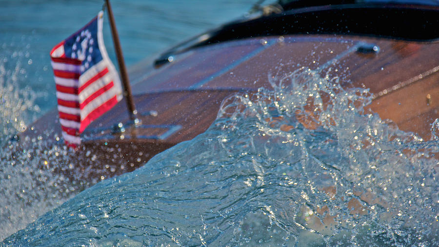 Boat Wake #3 Photograph by Steven Lapkin