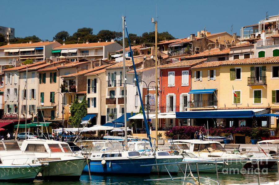 Boats in the coastal Village of Cassis France #1 Photograph by Oscar Gutierrez