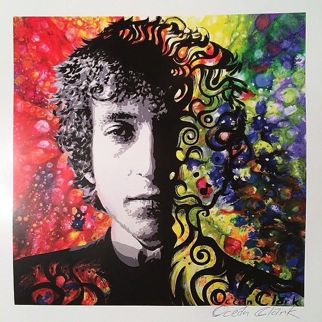 Dylan Photograph - Bob Dylan.  I Have A Stack Of These #1 by Ocean Clark