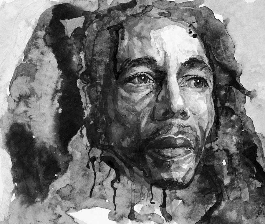 Bob Marley #1 Painting by Laur Iduc