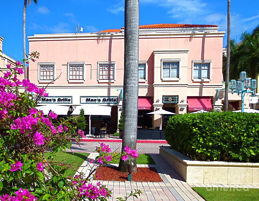 Boca Raton Florida. Mizner Park Max's Grill Restaurant. Photograph By ...