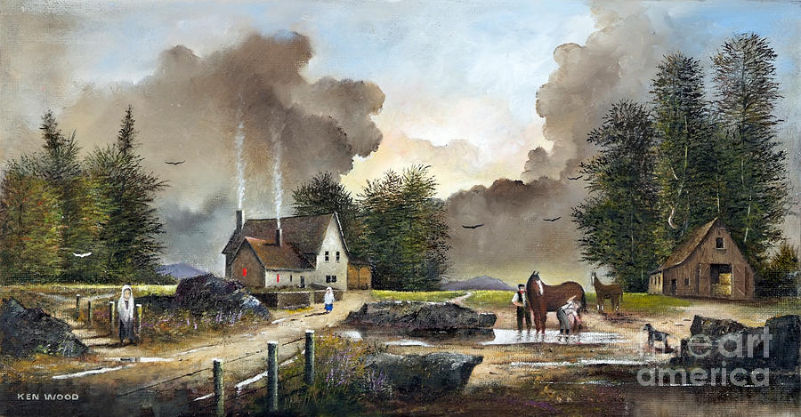Bodmin Farm - England Painting by Ken Wood