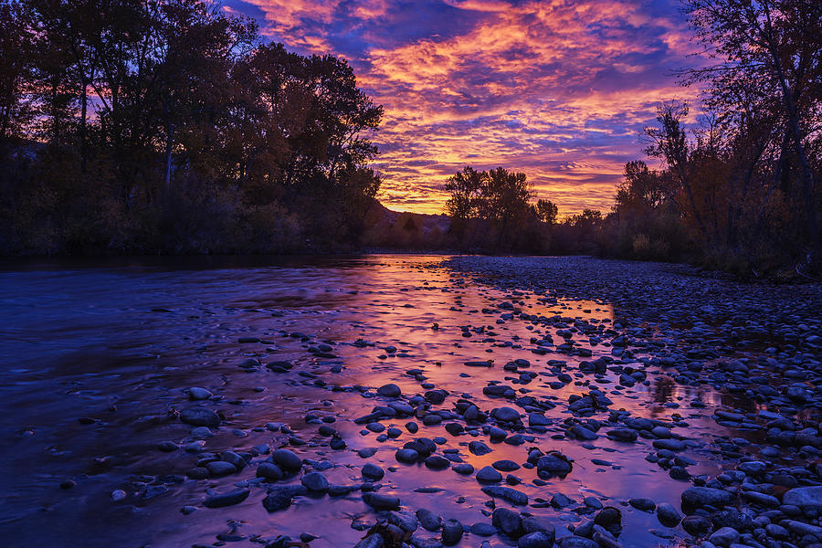 Boise River Sunrise #1 Photograph by Vishwanath Bhat