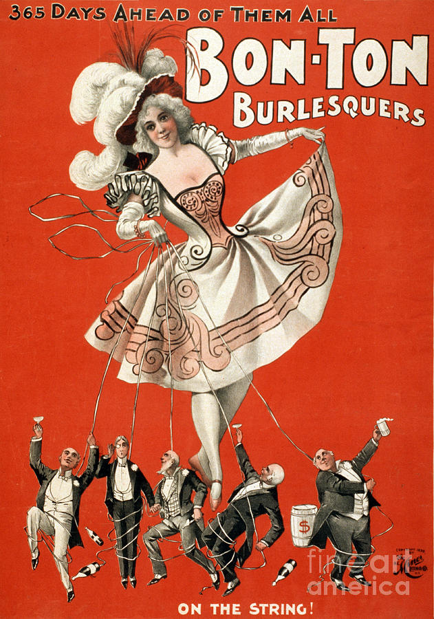 Bon Ton Burlesquers 1898 #2 Photograph by Photo Researchers