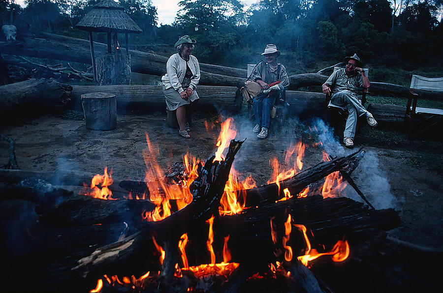Bonfire At Governors Camp Photograph