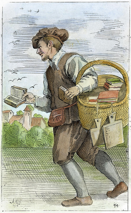Bookseller, 1646 #1 Painting by Granger