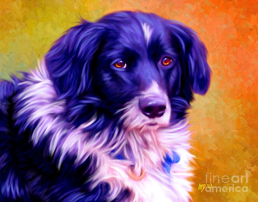Dog Painting - Border Collie #2 by Iain McDonald