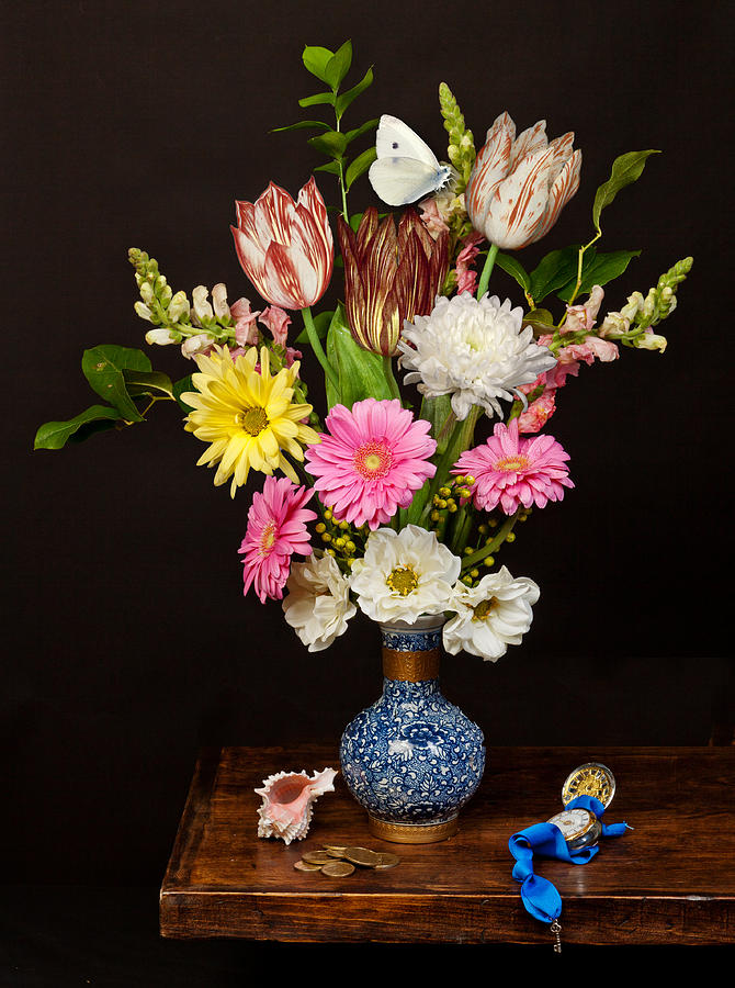 Bosschaert - Flower Bouquet in Chinese Pot #1 Photograph by Levin Rodriguez