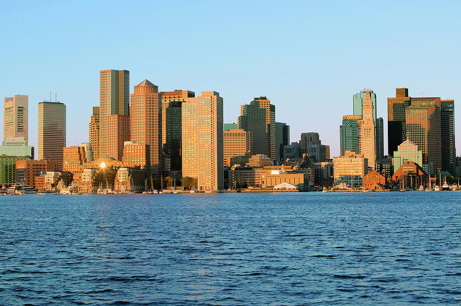 Boston Harbor And The Boston Skyline #1 Photograph by Panoramic Images