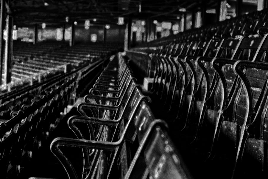 Boston Red Sox Photograph - Bostons Fenway Park Baseball Vintage Seats by Doc Braham