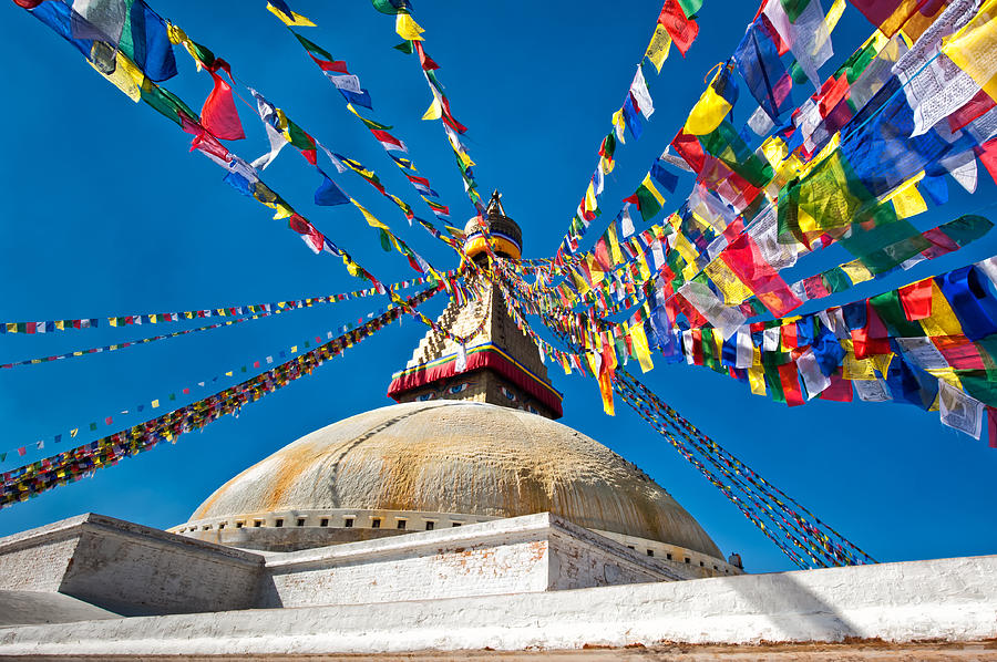 Boudhanath Stupa #1 Photograph by U Schade