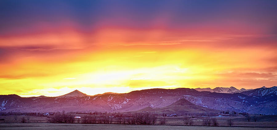 Boulder County Haystack Rocky Mountain Sunset Photograph by James BO Insogna