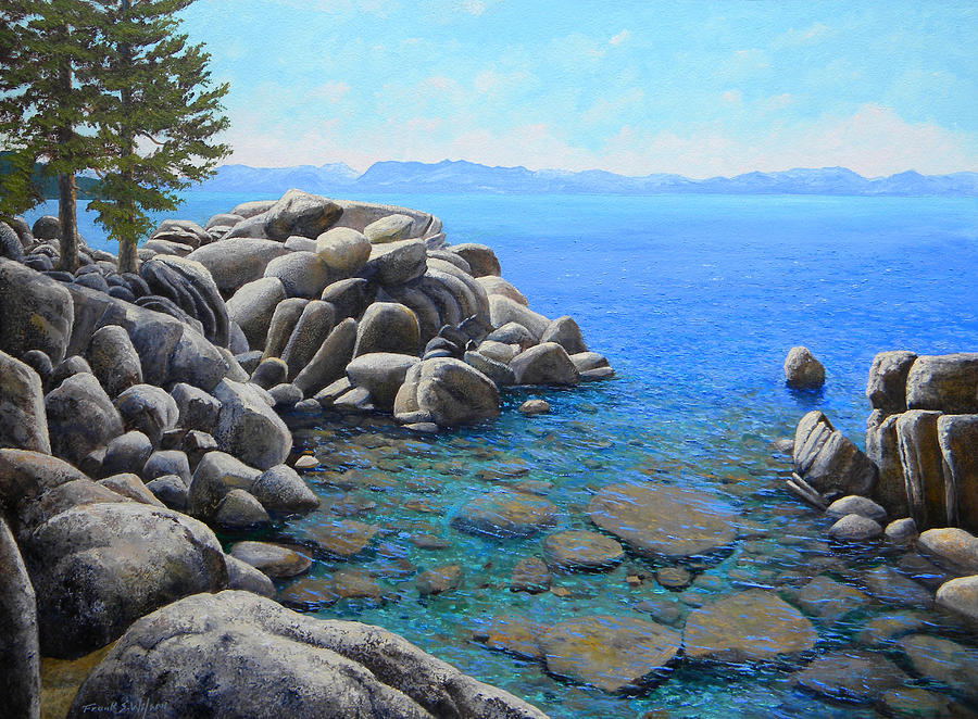 Boulder Cove On Lake Tahoe #2 Painting by Frank Wilson