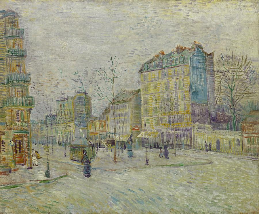 Boulevard De Clichy Painting by Vincent Van Gogh
