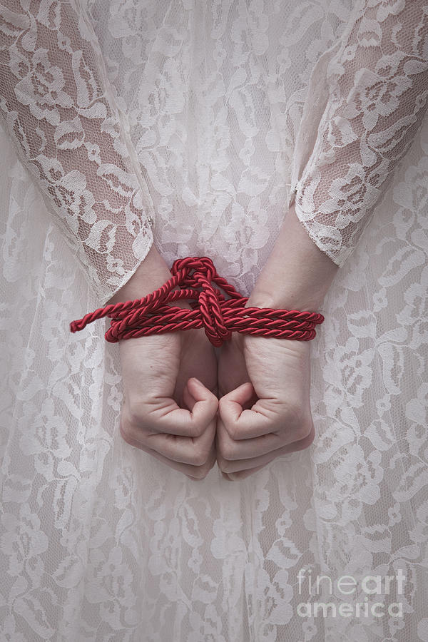 Rope Photograph - Bound Bride #1 by Maria Heyens