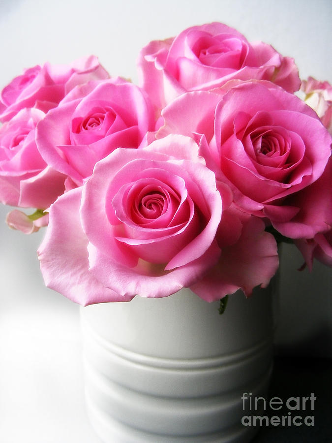Bouquet Of Pink Roses #3 Photograph by Nina Ficur Feenan