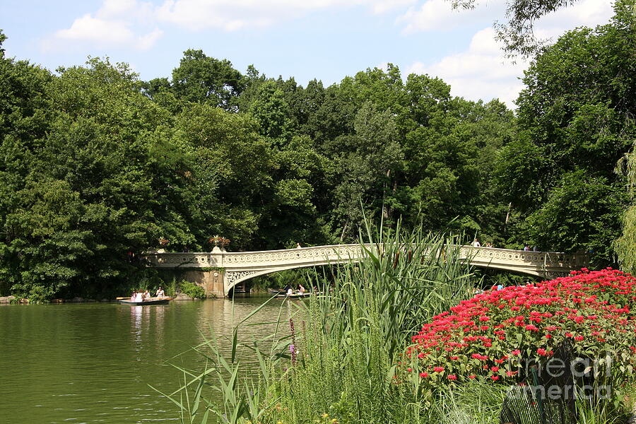 Bow Bridge Over The Lake Photograph by Christiane Schulze Art And Photography