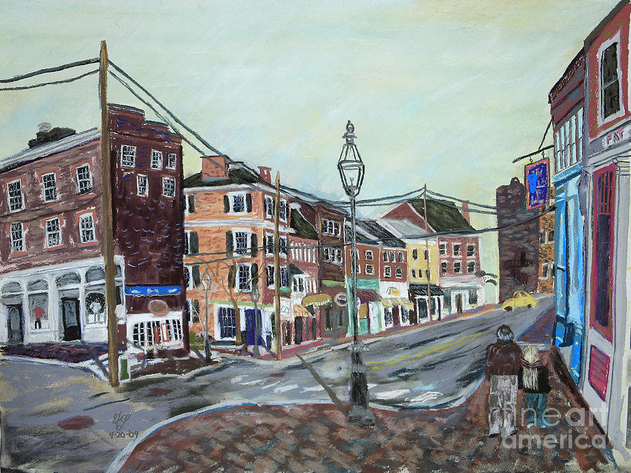 Bow Street As You Were Pastel by Francois Lamothe