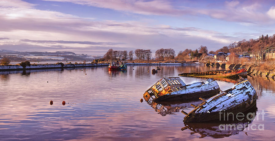Nature Photograph - Bowling Harbour Panorama 02 #1 by Antony McAulay