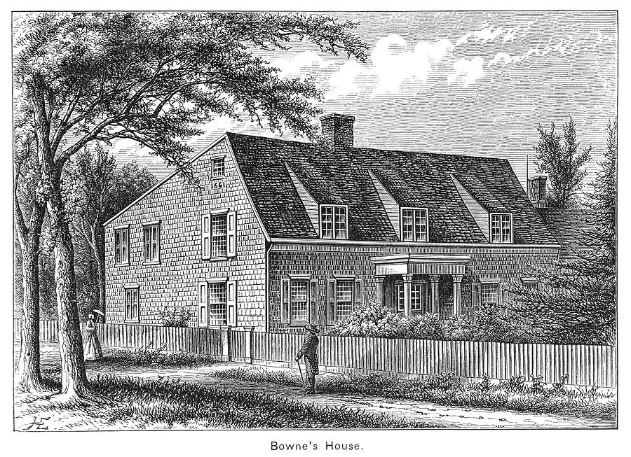Bowne House, 1661 #1 Painting by Granger
