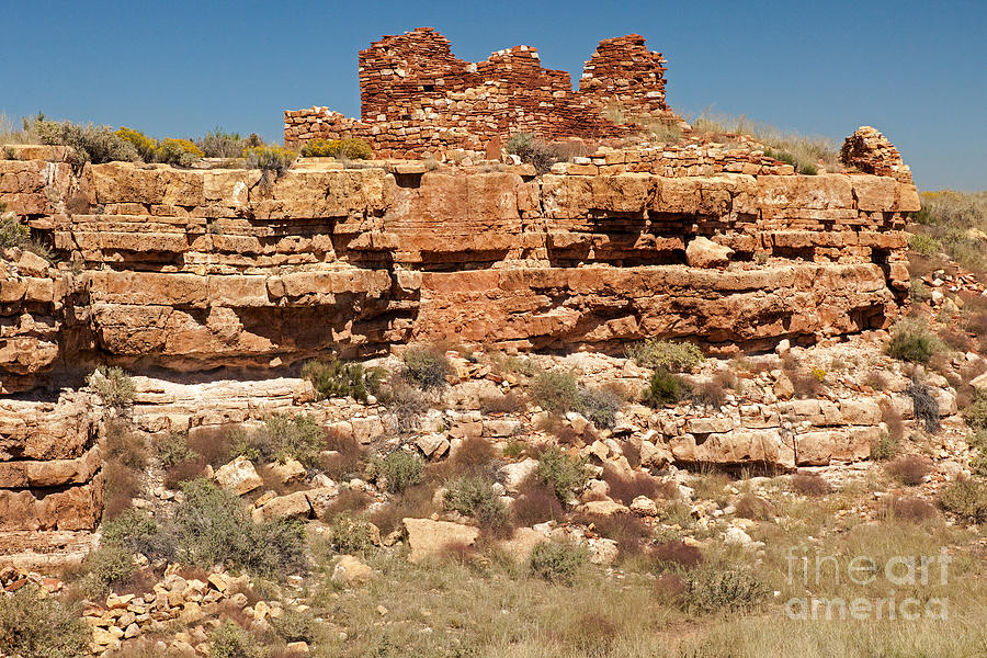 Box Canyon Dwellings at Wupatki National Monument #1 Photograph by Fred Stearns