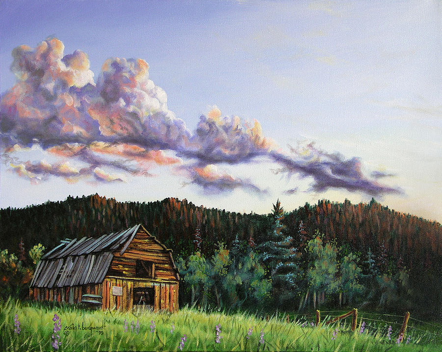 Box Prairie Barn Painting by Craig Burgwardt