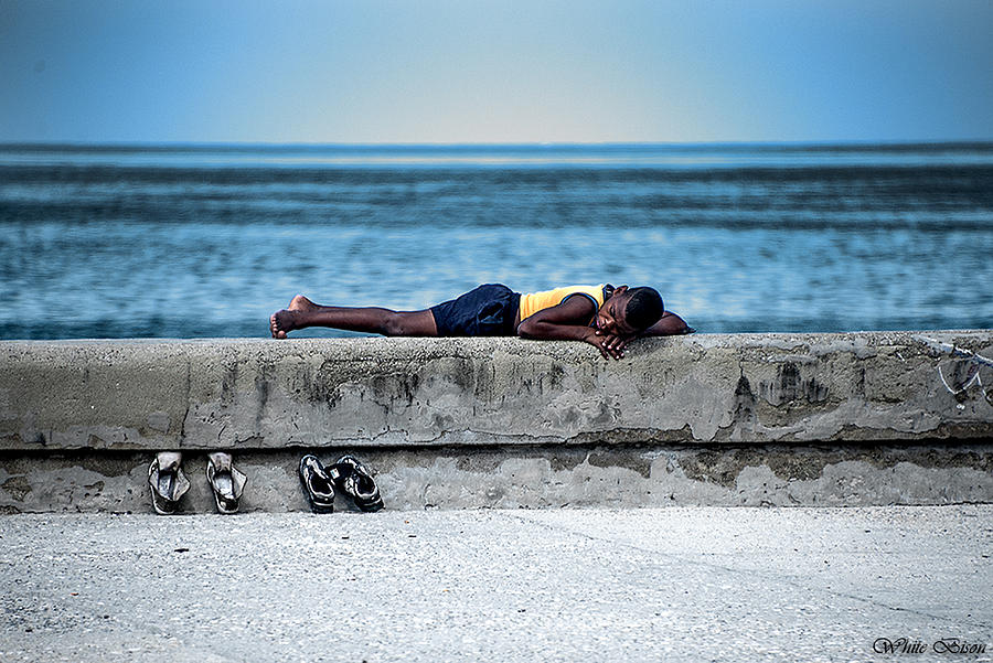 Boy on the Malecon #1 Photograph by Patrick Boening