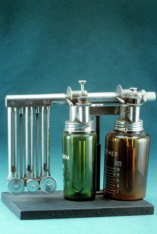 Still Life Photograph - Boyles Apparatus For General Anaesthesia #1 by Science Photo Library