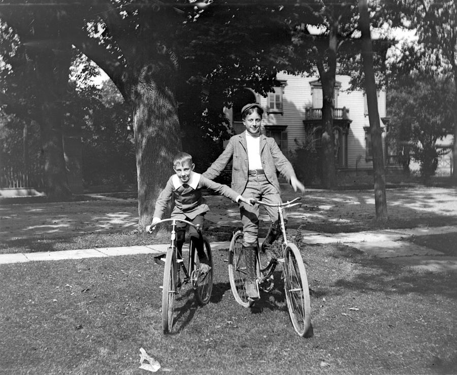 Boys And Bikes #2 Photograph by William Haggart