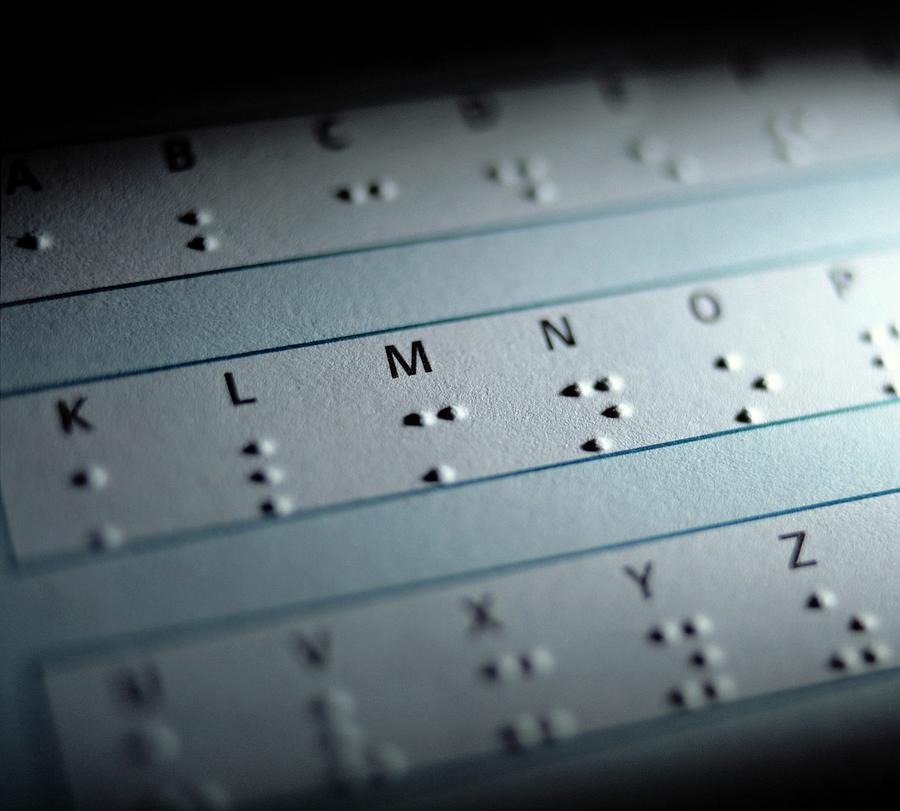 Braille Alphabet #1 Photograph by Lawrence Lawry/science Photo Library