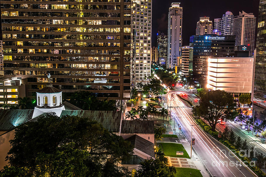 Brickell Ave Downtown Miami Photograph by Michael Moriarty