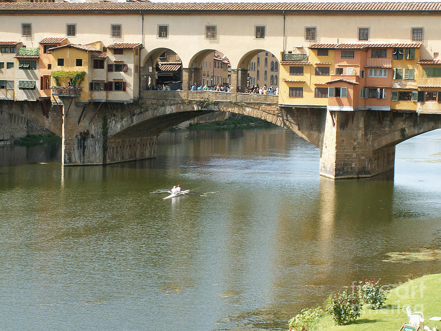 Architecture Photograph - Bridge in Florence #2 by Evgeny Pisarev