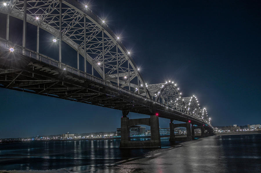 Bridge Lights #1 Photograph by Ray Congrove