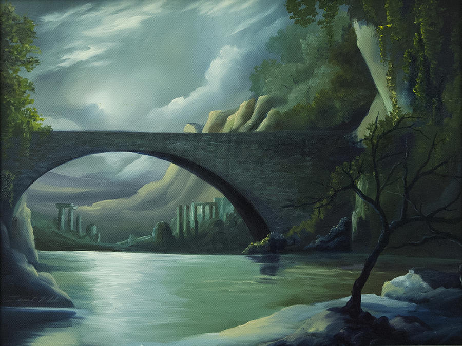 Bridge to Nowhere #1 Painting by James Hill
