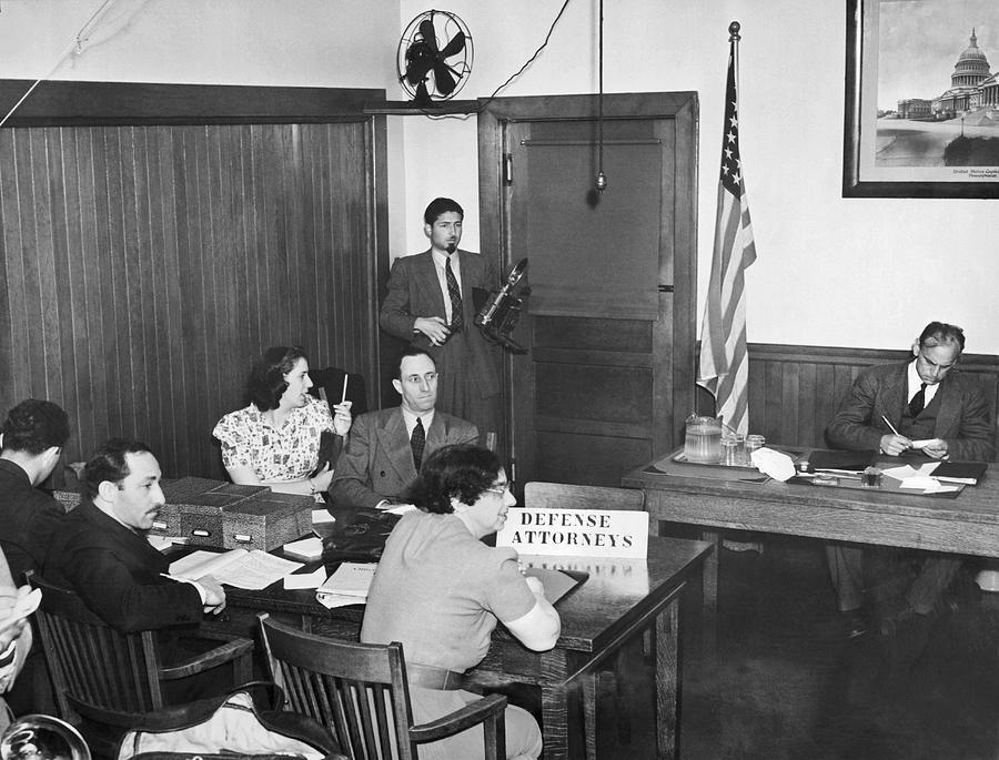 Bridges Deportation Hearing #1 Photograph by Underwood Archives