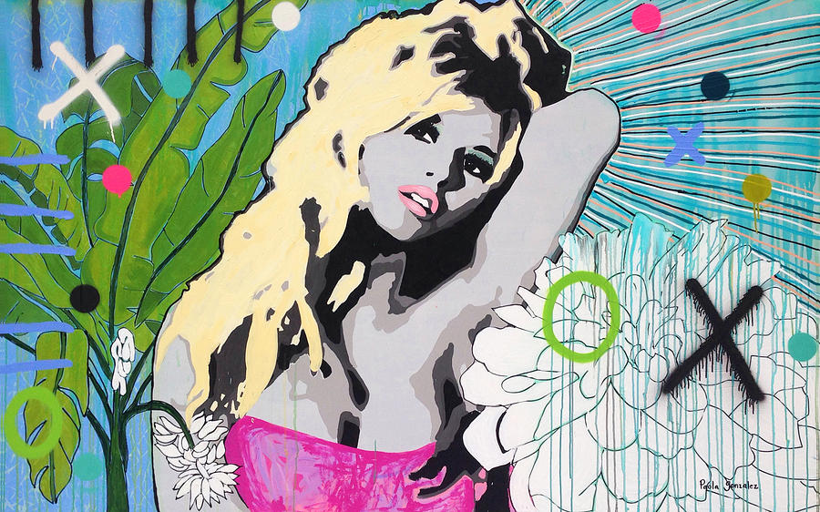 Paris Painting - Brigitte Bardot #1 by Paola Gonzalez