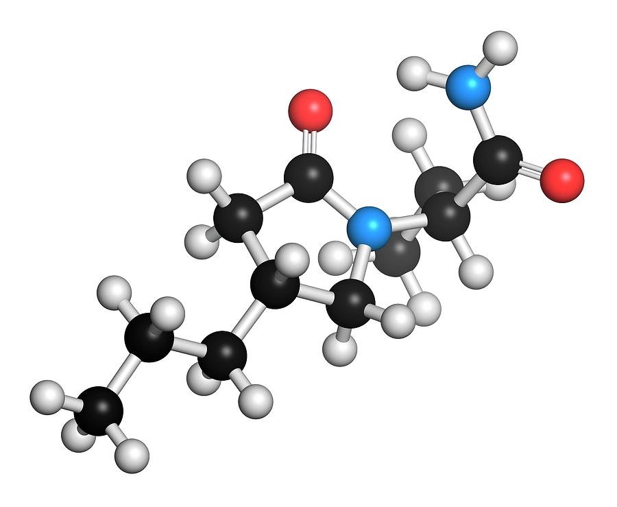 Brivaracetam Anticonvulsant Drug Molecule #1 Photograph by Molekuul