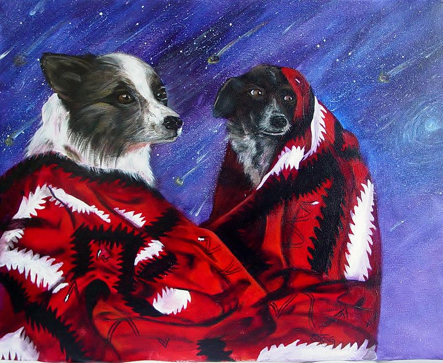 Bro and Tracy #1 Painting by Sherry Strong