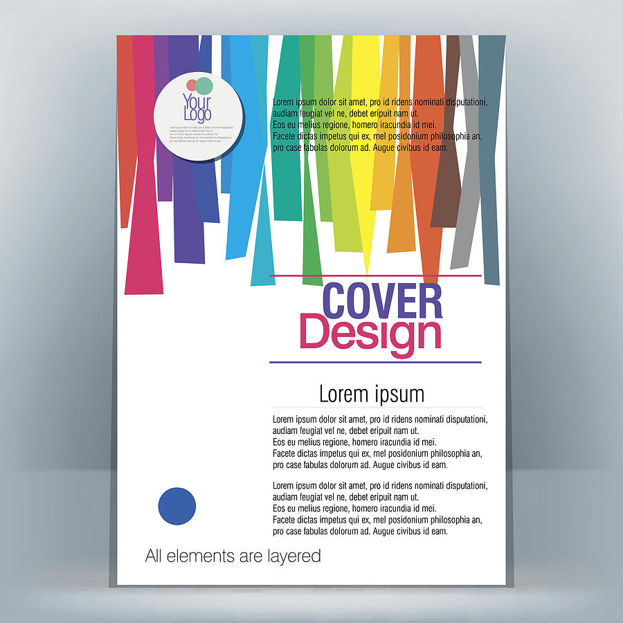 Brochure Design Template #1 Drawing by LEOcrafts