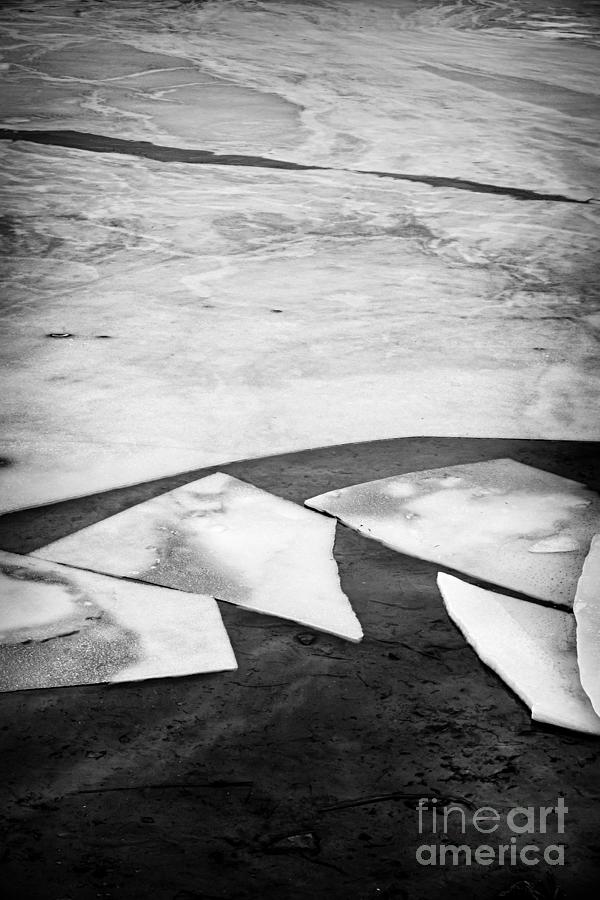 Winter Photograph - Broken ice 1 by Elena Elisseeva