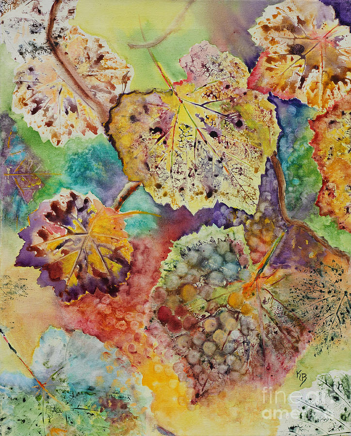 Broken Leaf Painting by Karen Fleschler