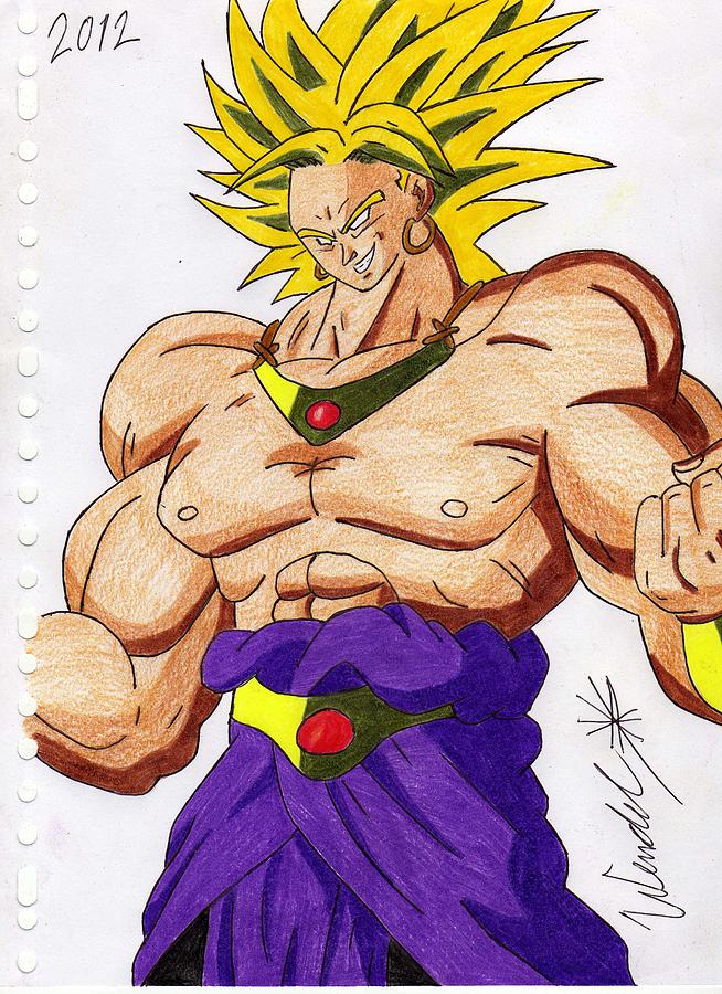 Broly Drawing By Wendel Krolis Pixels