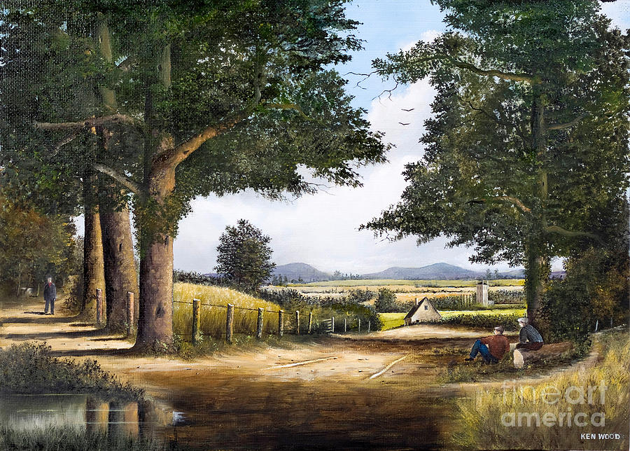 Bromyard Downs, Herefordshire - England Painting by Ken Wood