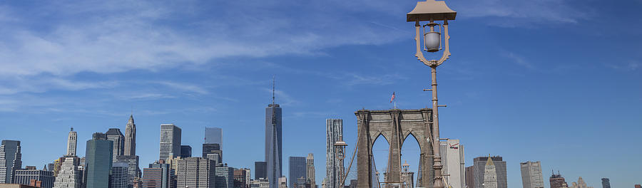 Brooklyn Bridge and Manhattan Skyline #1 Photograph by John McGraw